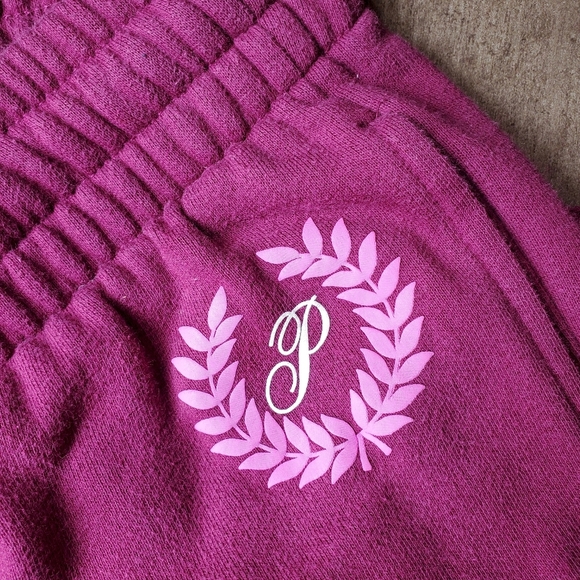 PINK Victoria's Secret High Waist Flared Ivy Fleece Sweatpants Women's Large EUC - Picture 6 of 16